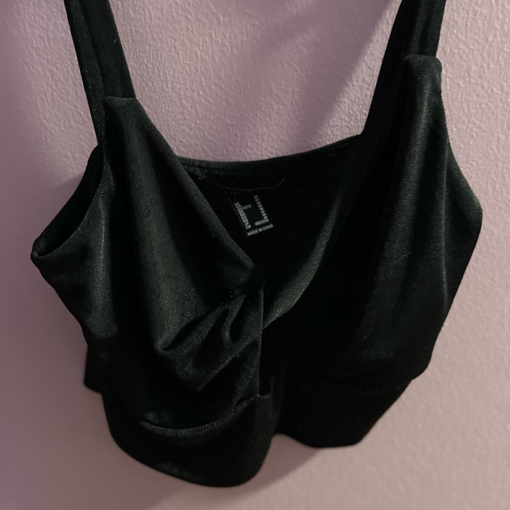 Forever 21 twisted crop top and pants set.